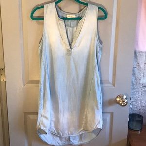 Cloth & stone denim chambray dress